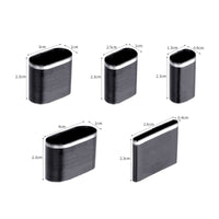 5 Pieces Hollow Punch Cutter Sharp Leather Hole Punch Cutter Set with Box Metal Hand-Held for Leatherworkers, Leatherworking
