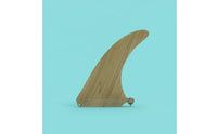Lightweight 8 Inch Single Fin Sturdy Bamboo Veneer Fin Wear-Resistant Surfing Accessory for Longboarders