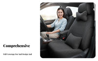 Full Car Seat Cover Set Easy to Clean Full Wrap Upholstery Set Machine Washable