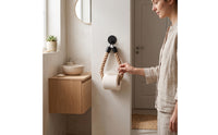 Toilet Tissue Holder Wall-Mounted Toilet Tissue Holder with Rope Bathroom Accessory Matte Black Hardware Easy to Install