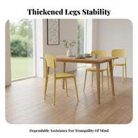 Stackable Design formed Plastic Chair Modern Minimalist & Design formed Plastic Side Chair Thickened Construction stackable Seat Curved Backrest for Office Managers, Business Owners, Dining Room, Kitchen, Restaurant, Waiting Area