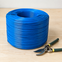 Green Craft Wire 1.5mm, 1000m Flexible Flower Wire, Coated Binding Wire for Plants, Sturdy Tension Wire for Garden