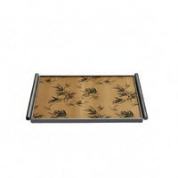 Tray with Handles Framed Rectangular Tray Tabletop
