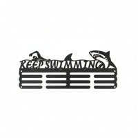 Wall-Mounted Medal Hanger with Slots Metal Medal Display Rack Space-Saving Medals Slim for Runners, Bedroom