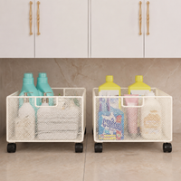 Large Toy Storage Drawers, Wheeled Rolling Storage Cart, 6 Shelf Multi-Drawer Unit for Children's Bedroom, Playroom & Craft Room Organiser