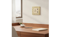 Outlet Faceplate with Floral Border Decorative Electrical Faceplate 1-Gang Wall Plate Vintage Hardware Ornate for Renovation