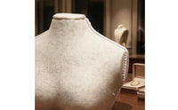 Necklace Display Bust Light Beige Necklace Bust Display Stand Torso-Shaped Pendant Chain Holder