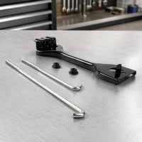 Replacement Battery Fixing Bracket Kit Easy Installation Battery Hold-down Bracket with Rods Sturdy High-Strength for Automotive Repair