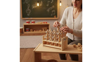 Hand Bell with Rack Reflective Shaker Bell Toy Instrument for Young Children, Playroom