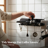 Espresso Portafilter Wall Rack Keeps Countertop Tidy Wall Mounted Portafilter Rack Espresso Accessories Holder Sturdy and Stable
