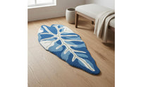 Leaf Shaped Rug Machine Washable Soft Pile Leaf Floor Mat Soft Tufted Rug for Living Room