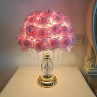Floral Table Lamp  Decorative Floral Lamp Soft Lighting for Bedside