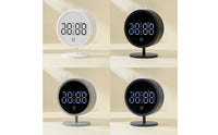 A and C-Powered Digital Alarm Clock Slim Digital Clock with Stand Easy to Read Minimalist for Students, Nightstand
