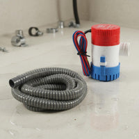 11 Piece Set 1100 GPH Bilge Pump fast Drain Drainage Boat Bilge Pump Set