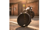 Matte Black 7-Inch Headlight Shell Universal Fit 7-Inch Headlight Housing Round Hardware Sturdy for Cafe Racer Projects