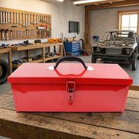 Metal Tool Box Long-Lasting Tool Box with Handle Heavy Duty for Car Trunk