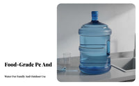 5 Gallon Water Bottle Food Grade Water Dispenser Jug Thickened Wall Refillable Dispenser Jug for Campers, Camping, Car Travel