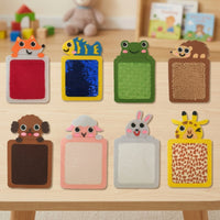 8 Pieces Colorful Felt Sensory Pad Mixed Colors Sensory Pad with Sequins for Playroom