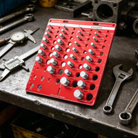 Bolt and Nut Thread Gauge Engraved Thread Gauge with Ruler Compact Bolt Size for Machinists