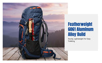 Featherweight 6061 Aluminum Foldable Hiking Pole, Adjustable, Outdoor Trekking Cane