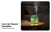Panda Cutout USB Humidifier Compact Desktop Humidifier for Tabletop