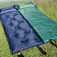 Inflatable Mattress with Integrated Pillow, Self-Inflating Air Mattress and Camping Mat, Waterproof Mat with Carry Bag, Folding Sleeping Mat