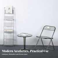 Foldable Multi-Tier Display Rack Sturdy Frame Magazine Holder Adjustable Height