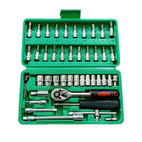 Socket Wrench Set Organized Mechanics Tool Set Portable for Garage, Diyers
