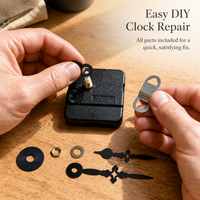 DIY Quartz Wall Clock Movement Kit with Metal Hands