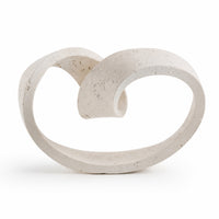 Geometric Continuous Loop Statue Modern Loop Mineral-Finish Decorative Object-Decorative Piece for Living Room, Office
