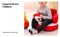 Anti-Fall creatureShaped Sit-myself-up spine and Head Support Plush creature Floor Seat Ergonomic Design Toddler Sofa Non-Slip Base for Toddlers, New Mothers, Nursery, Playroom, play period, Living Room