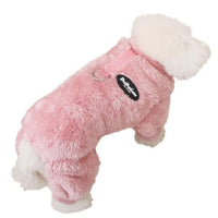 Built-in Leash Attachment Winter Dog Coat with Harness Full Body Coverage Four-Legged Dog Single Sie Soft Material for Snowy Days, Walking