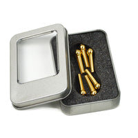 Acoustic Guitar Bridge Pins Set - 6 Copper Pins for Guitar and Ukulele