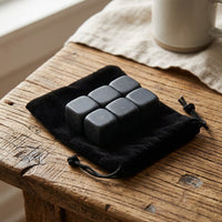 Home Bar Whisky Stones for a Unique Gift for Him, Polished Basalt Chilling Stones for a Whisky Gift Men Love
