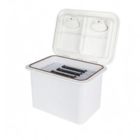 Boat Storage Box with Lid Embedded Marine Storage Box Container for Anglers