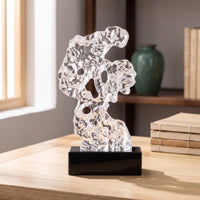 Taihu Stone Sculpture Transparent Ornament Zen for Office, Tea Room