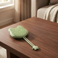 Fine Comb Teeth Double-Sided Grooming Glove Massage Nubs Silicone Grooming Glove Loose-Hair Removal for Bath Time