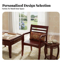 sturdy Wood Construction Highrear Dining Chair With armrestrests Wooden Frame armrestchair Traditional Design Indoor Seating Sturdy Build for Elderly, Students, Homeowners, Conference Room, Office, Study, Bedroom