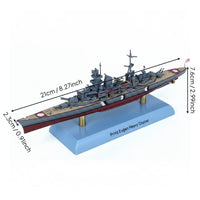 1:1000 Scale Ship Model Ready to Display Historic Cruiser Model Painted Warship Miniature for Collectors