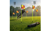 4 Pieces  Soccer Corner Flag Stable Soccer Training Poles with Flags Bright Ground Marker Kit for Match-Day Setup