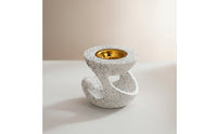 Resin Scent Burner Sculptural Scent Holder with Metal Cup Stable for Home Decor, Office