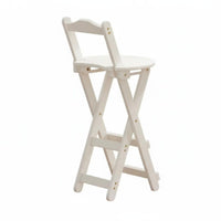 Foldable Design Folding Bar Chair with Backrest Space-Saving Folding Stool with Backrest Portable Collapsible Seat Installationwithout Cost for Homeowners, Renters, Event Organizers, Small Areas, Living Room, Kitchen, Balcony
