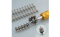 36 Pieces Car Air Conditioning Valve Core Accessories with Remover Tool Car Air Conditioning Valve Core Accessories Refrigeration for Garage