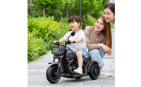 Push-Along Motorcycle Powered Motorcycle with Music 3-Wheel Electric Tricycle for Young Children, Children, Backyard, Park, Playroom
