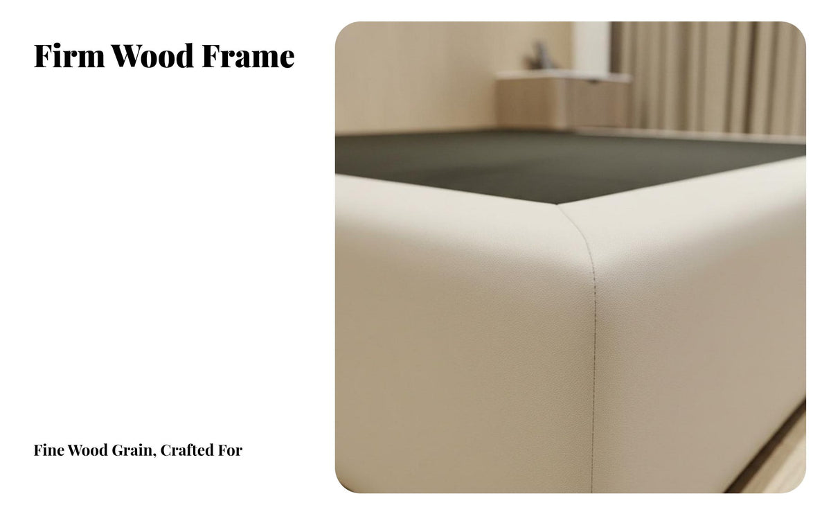 Headboardless foundation Bed noiseless Design Bedroom Furniture Low low-height Mattress Foundation for Guesthouse Owners, Apartment Dwellers, Guest Room