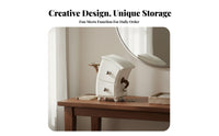 Creative Design Whimsical Character Organizer Multifunctional 2-Drawer Desktop Storage Space-Saving for Women, Vanity, Entryway, Bedroom
