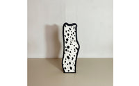 Geometric Vase Modern Metal Vase Abstract Ornament Decorative Geometric Sculpture Minimalist for Living Room, Entryway