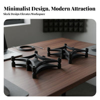 Speaker Dampening Stand Vibration Absorbing Desktop Speaker Stand Non-Slip Design Studio Speaker Shock Absorption Mount for Music Producers