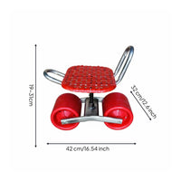 Agricultural Picking Cart Seat Labor-Saving Swivel Work Stool with Wheels