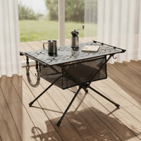 Lightweight Camping Table with Hooks Compact Folding Camping Table Sturdy Furniture Stable for Backpackers